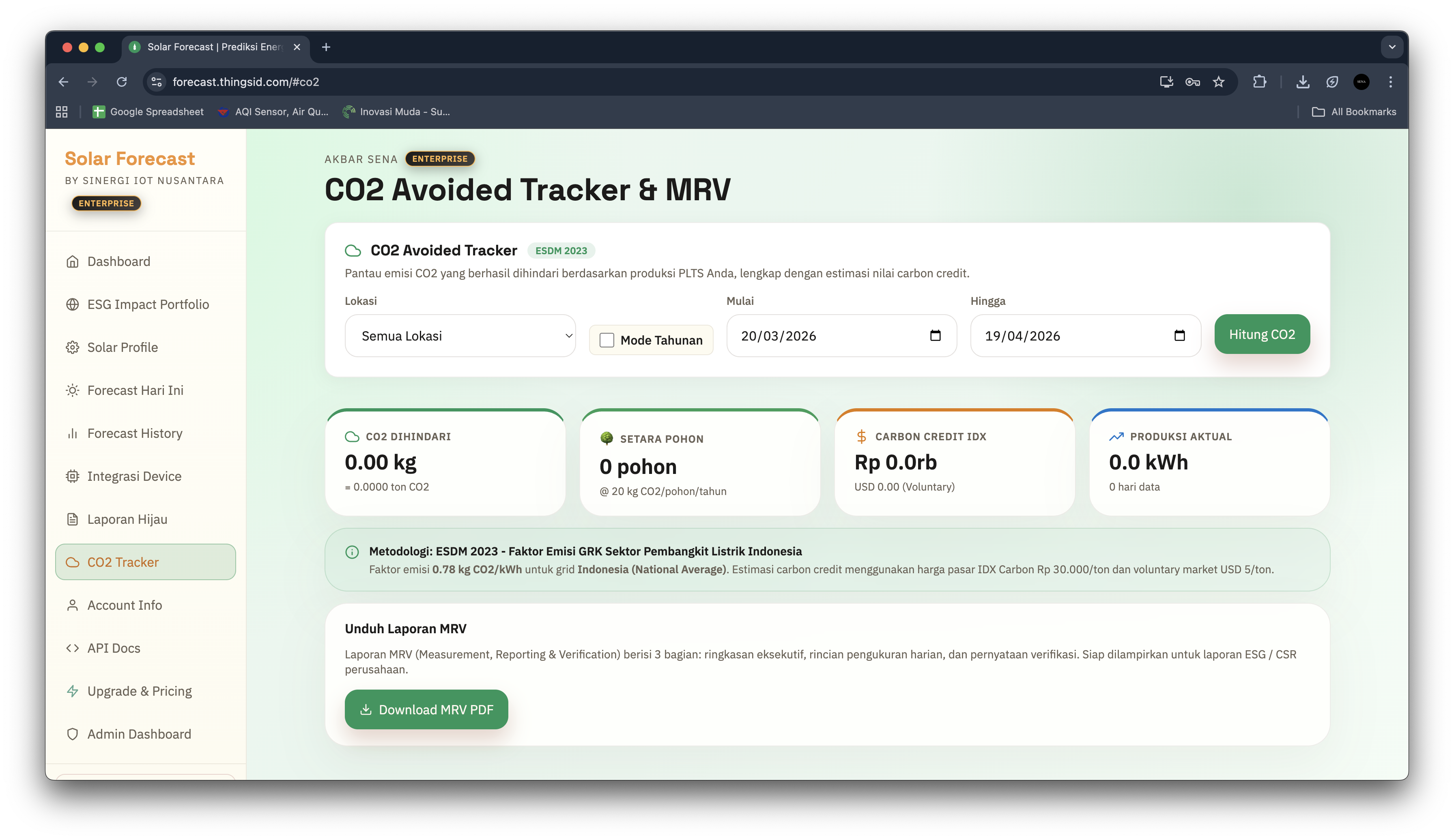 Detail device dan data